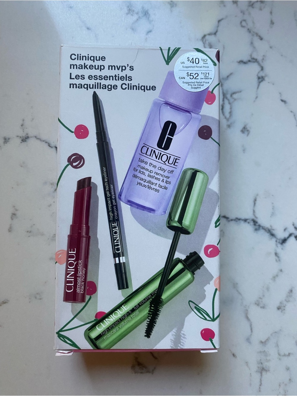Clinique Mascara & Makeup Set with Purple Cleansing Oil and Green Mascara